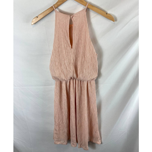 Lush Textured Light Pink Sleeveless Dress Size Small - Picture 6 of 7